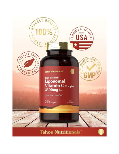 Vitamina C Liposomal Tahoe Nutritionals 3300mg 250 Gelatinas