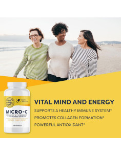 Vimergy Micro-C Vitamina C 500mg - 300 Cápsulas Veganas 2