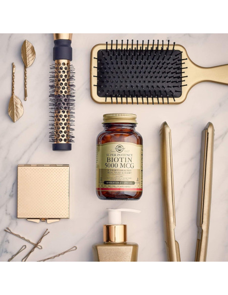 Biotina Solgar 5000 mcg - Suplemento para Cabello y Piel - 100 Porciones