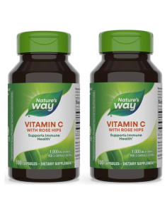 Vitamina C Nature's Way con Rosa Mosqueta 1000 mg 100 Cápsulas