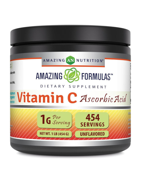 Suplemento de Vitamina C en Polvo 450g Fórmulas Asombrosas Suplemento de Vitamina C en Polvo 450g Fórmulas Asombrosas