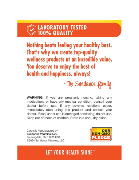 Vitamina C 1000mg Sundance con Rosa Mosqueta - 60 Tabletas