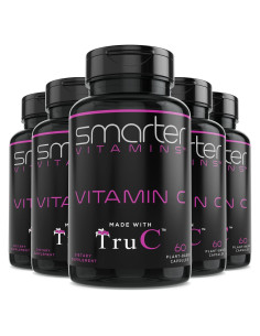 Vitamina C Cruda SmarterVitamins 300 Cápsulas Veganas