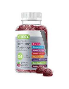 Suplemento Multivitamínico Viteey 60 Gomas Sabor Baya 8 en 1