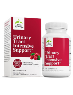 Suplemento Urinario Terry Naturally con Arándano y D-Mannosa - 60 Cápsulas