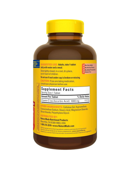 Nature Made Vitamina C 1000 mg Extra Fuerte - 300 Tabletas