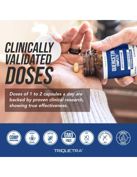 Quercetina Fitósoma Triquetra Health 60 Cápsulas 50X Absorción