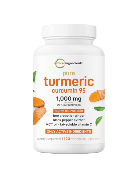 Suplemento de Cúrcuma Curcumina Micro Ingredients 1000mg 120 Cápsulas Veganas Suplemento de Cúrcuma Curcumina Micro Ingredients 1000mg 120 Cápsulas Veganas