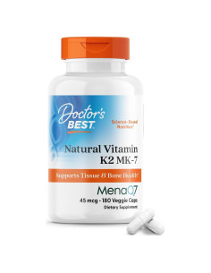 Cápsulas de Vitamina K2 Mk-7 Doctor's Best 180 Ct - Salud Ósea