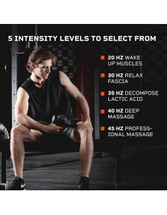 Pistola de Masaje LifePro con 8 Cabezas y 5 Velocidades 2