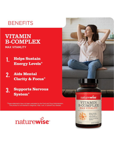 NatureWise Complejo de Vitaminas B y D3 360 Softgels