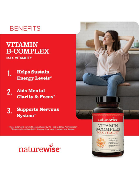 NatureWise Complejo de Vitaminas B y D3 360 Softgels