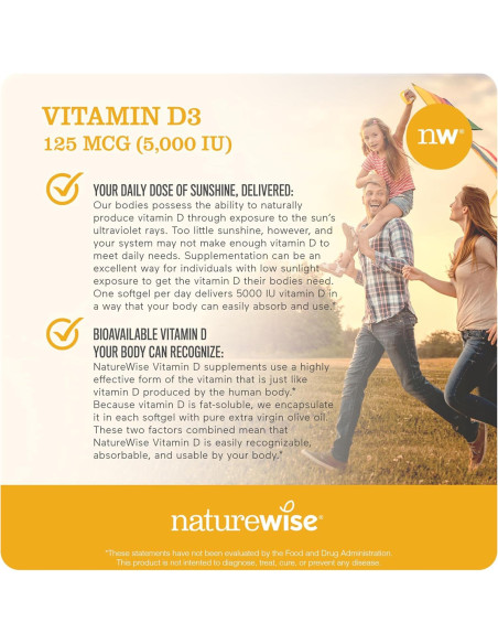 NatureWise Complejo de Vitaminas B y D3 360 Softgels