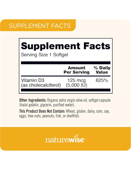 NatureWise Complejo de Vitaminas B y D3 360 Softgels