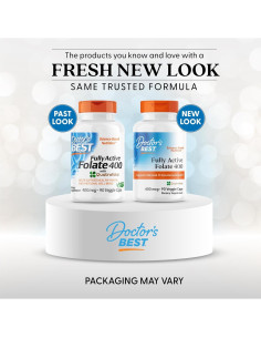 Folate Activo Doctor's Best Quatrefolic 400 mcg 90 VC 2