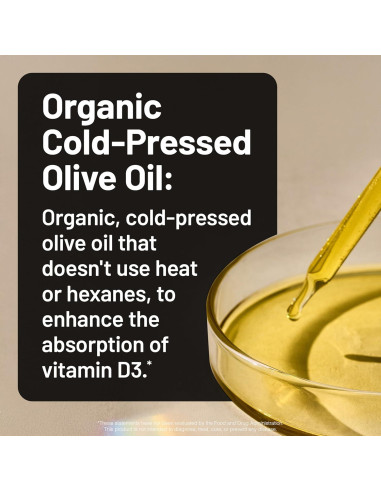 NatureWise Vitamina D3 Vegana 5000UI + K2 100mcg - Alta Absorción