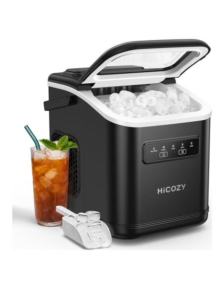 HiCOZY Máquina de Hielo Portátil 11.79 kg/día Autolimpieza