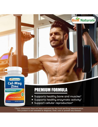Calcio Magnesio Zinc Mejores Naturales 360 Tabletas