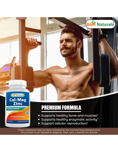 Calcio Magnesio Zinc Mejores Naturales 360 Tabletas