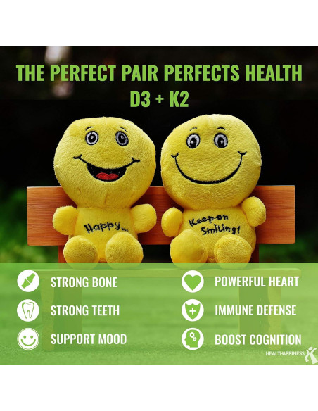 Suplemento Liposomal D3 y K2 MK-7 UpNourish 5000 UI 100 mcg