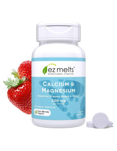 EZ Melts Suplemento de Calcio y Magnesio D3 Sin Azúcar 132g