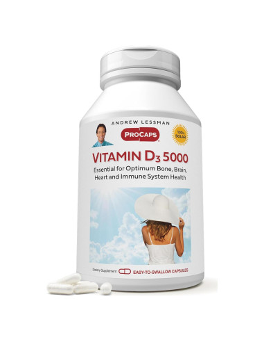 Vitamina D3 5000 UI Andrew Lessman 720 Cápsulas Pequeñas