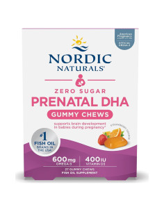 Gomitas Prenatales Sin Azúcar Nordic Naturals 27 Unidades DHA