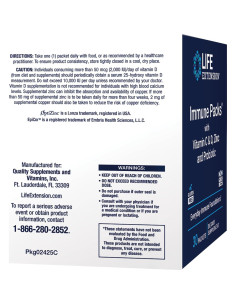 Paquetes Inmunes Life Extension con Vitamina C, D, Zinc y Probiotico - 30 Paquetes 2