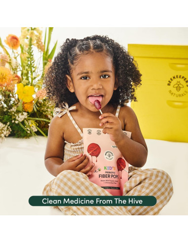 Chupetines de fibra prebiótica Beekeeper's Naturals 15 unidades