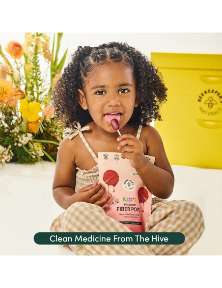 Chupetines de fibra prebiótica Beekeeper's Naturals 15 unidades