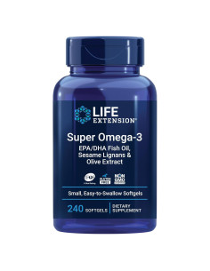 Life Extension Super Omega-3 EPA/DHA Aceite de Pescado 240 Cápsulas