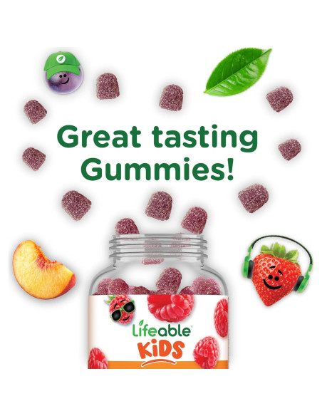 Gomitas de Vitamina D3 Lifeable 1000 IU para Niños 90 Unidades Gomitas de Vitamina D3 Lifeable 1000 IU para Niños 90 Unidades