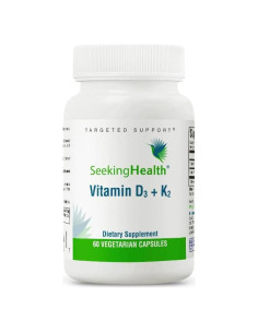 Vitamina D3 5000 UI + K2 100 mcg Seeking Health - 60 Cápsulas Vegetarianas