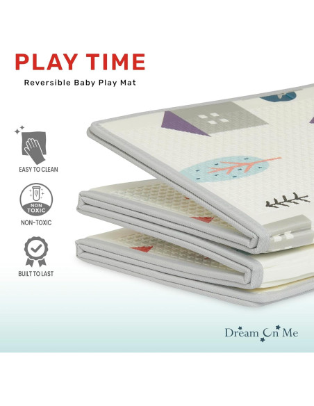 Tapete de Juego Dream On Me Reversible 195x147 cm Plegable