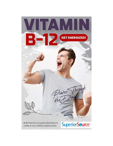 Vitamina B-12 Sublingual 1000 mcg Superior Source - Energía y Salud Vitamina B-12 Sublingual 1000 mcg Superior Source - Energía y Salud