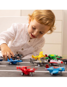 Juguetes de Aviones Retroceso Joyin 16 Piezas 11.4 cm 2