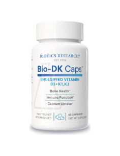 Biotics Research Bio-DK Caps 60 Caps - Vitamina D3 125 mcg y K2 550 mcg