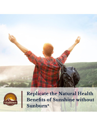 Suplemento Vitamina D3 10000 UI + K2 200 mcg Vitalitown 90 Gelatinas