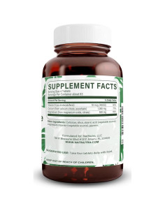 Natural Nutra Cal-Mag Citrato 1000/500 mg 250 Tabletas Veganas 2