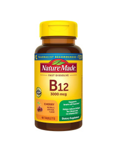 Vitamina B12 Sublingual 3000 mcg Nature Made - 40 Tabletas