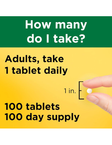 Nature Made Vitamina B1 100 mg - Suplemento Energético 100 Tabletas