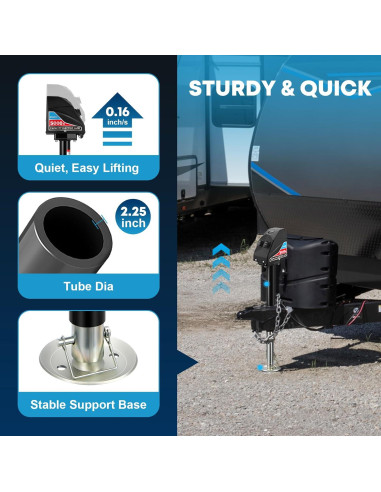 Gato Eléctrico Kohree 5000 kg para Remolque A-Frame