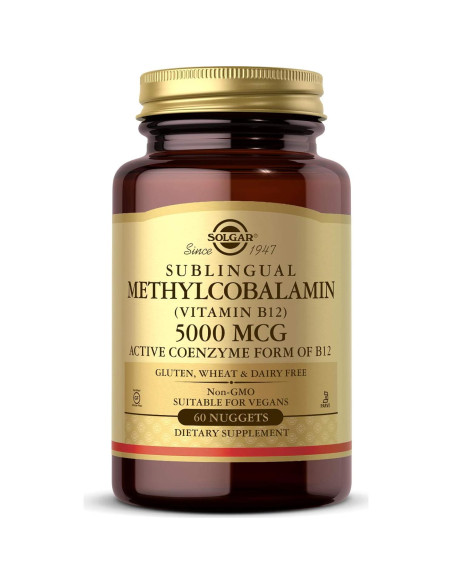 Solgar Metilcobalamina B12 5000 mcg + Vitamina E 670 mg