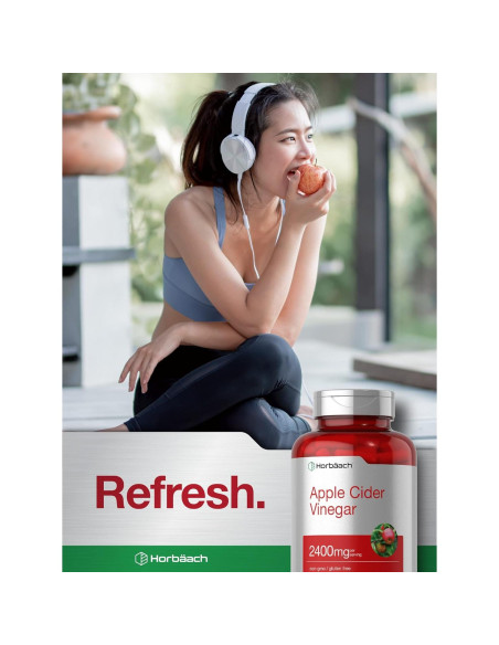 Cápsulas de Vinagre de Sidra de Manzana Horbach 2400mg 150 Unidades