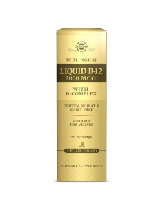Solgar B-12 Líquido Sublingual 2000 mcg Vegano 60 ml