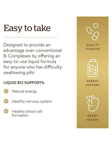 Solgar B-12 Líquido Sublingual 2000 mcg Vegano 60 ml