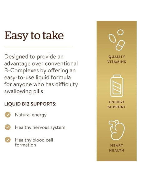 Solgar B-12 Líquido Sublingual 2000 mcg Vegano 60 ml