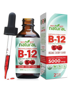 Vitamina B12 Líquida Orgánica Why Not Natural 60 x 5000 mcg