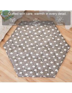 Alfombra de Juego Napcure Nube 114x132 cm Antideslizante 2