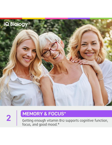 Vitamina B12 Líquida Sublingual IQ Biology 5000mcg 60ml